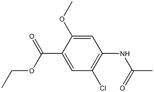 ETHYL 4-ACETAMIDO-5-CHLORO-2-METHOXYBENZOATE 结构式