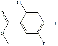 2-CHLORO-4,5-DIFLUOROBENZOIC ACID METHYL ESTER 结构式