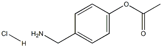 4-ACETOXYBENZYLAMINE Hydrochloride 结构式