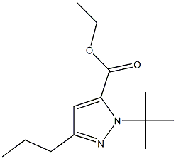 1-(1,1-DIMETHYLETHYL)-3-PROPYL-1H-PYRAZOLE-5-CARBOXYLICACIDETHYLESTER 结构式