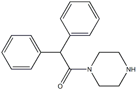 1-(DIPHENYLACETYL)PIPERAZINE 结构式