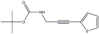 TERT-BUTYL 3-THIEN-2-YLPROP-2-YNYLCARBAMATE 结构式