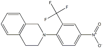 2-[4-NITRO-2-(TRIFLUOROMETHYL)PHENYL]-1,2,3,4-TETRAHYDROISOQUINOLINE, 95+% 结构式