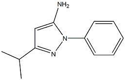 3-ISO-PROPYL-1-PHENYL-1H-PYRAZOL-5-AMINE 97% 结构式