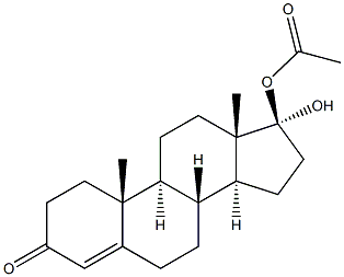 17A-HYDROXY-TESTOSTERONE ACETATE, 98% MIN 结构式