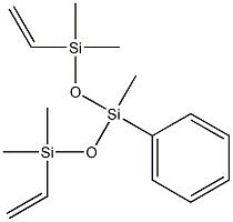 1,5-DIVINYL-3-PHENYLPENTAMETHYLTRISILOXANE 95% 结构式