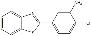 5-BENZOTHIAZOL-2-YL-2-CHLORO-PHENYLAMINE 95% 结构式