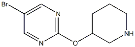 5-BROMO-2-(PIPERIDIN-3-YLOXY)PYRIMIDINE, 95+% 结构式