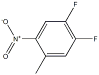 4,5-DIFLUORO-2-NITROTOLUENE 97% 结构式