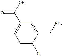 3-AMINO METHYL -4-CHLOROBENZOIC ACID 结构式