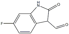 6-FLUORO-2-OXOINDOLINE-3-CARBALDEHYDE 结构式