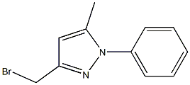 3-BROMOMETHYL-5-METHYL-N-PHENYL-PYRAZOLE 结构式