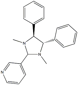 3-(1,3-DIMETHYL-4(S),5(S)-DIPHENYLIMIDAZOLIDIN-2-YL)PYRIDINE 99% 结构式