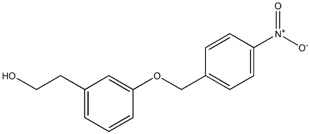 3-(4-NITRO BENZYLOXY)-PHENYTHYL ALCOHOL 结构式