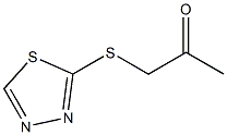 1-(1,3,4-THIADIAZOL-2-YLTHIO)ACETONE 结构式