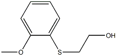 2-METHOXYPHENYLTHIOETHANOL 98% 结构式