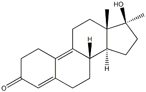 17A-METHYL-17-HYDROXYESTRA-4,9(10)DIEN-3-ONE 结构式