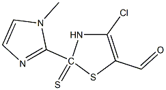 4-CHLORO-2-(1-METHYLIMIDAZOLYL-2-THIO)-5-THIAZOLECARBOXALDEHYDE, 95+% 结构式