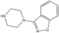 3-(1-PIPERAZINO)-1,2-BENZISOXAZOLE 结构式