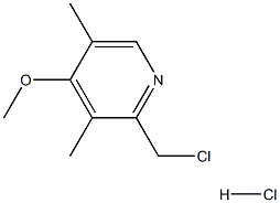 4-METHYOXY-3,5-DIMETHYL-2-CHLOROMETHYL PYRIDINE HCL 结构式