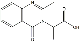 2-(2-METHYL-4-OXOQUINAZOLIN-3(4H)-YL)PROPANOIC ACID 结构式