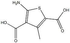 5-AMINO-3-METHYL-THIOPHENE-2,4-DICARBOXYLIC ACID 90% 结构式