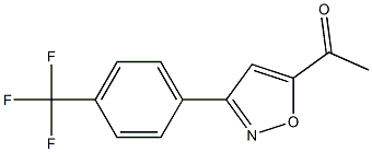 5-ACETYL-3-(4-TRIFLUOROMETHEYL PHENYL)-ISOXAZOLE 结构式