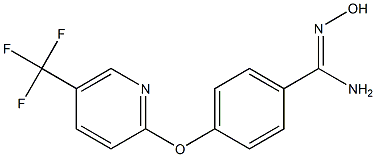 4-(5-TRIFLUOROMETHYL-2-PYRIDYLOXY)BENZAMIDOXIME 结构式