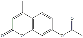 7-ACETOXY-4-METHYLCOUMARIN 97% 结构式