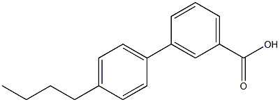3-(4-N-BUTYLPHENYL)BENZOIC ACID 97% 结构式