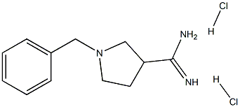 1-Benzyl-pyrrolidine-3-carboxamidine 2HCl 结构式