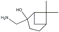 2-Aminomethyl-6,6-dimethyl-bicyclo[3.1.1]heptan-2-ol 结构式