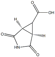 cis-2,4-Dioxo-3-aza-bicyclo[3.1.0]hexane-6-carboxylic acid 结构式