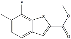 7-FLUORO-6-METHYL-BENZO[B]THIOPHENE-2-CARBOXYLIC ACID METHYL ESTER 结构式