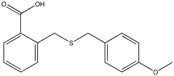 2-(4-METHOXY-BENZYLSULFANYLMETHYL)-BENZOIC ACID 结构式