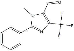 3-METHYL-2-PHENYL-5-TRIFLUOROMETHYL-3H-IMIDAZOLE-4-CARBALDEHYDE 结构式