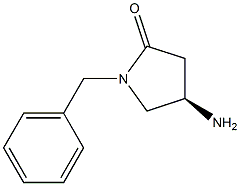 (R)-1-BENZYL-4-AMINO-2-PYRROLIDINONE 结构式