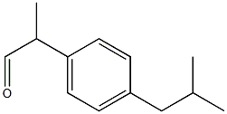 2-(4-ISOBUTYLPHENYL)PROPYLALDEHYDE 结构式