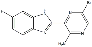 5-bromo-3-(6-fluoro-1H-benzo[d]imidazol-2-yl)pyrazin-2-amine 结构式