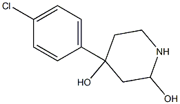 4-(4-CHLOROPHENYL)-4-HYDROXYPIPERIDOL 结构式