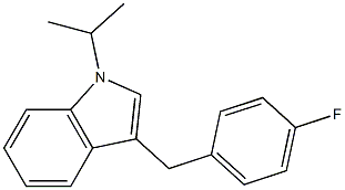 3-(4-FLUOROBENZYL)-1-(1-METHYLETHYL)INDOLE 结构式