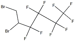 1,2-DIBROMO-1H,1H,2H-PERFLUOROHEXANE 结构式