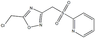 5-(CHLOROMETHYL)-3-((PYRID-2-YLSULFONYL)METHYL)-1,2,4-OXADIAZOLE 结构式