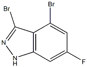 3,4-DIBROMO-6-FLUOROINDAZOLE 结构式