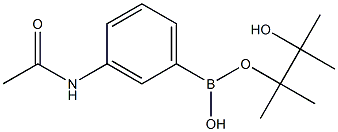 3-ACETYLAMINOPHENYLBORONIC ACID PINACOL ESTER 结构式