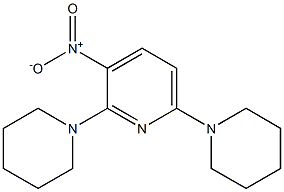 2,6-DIPIPERIDINO-3-NITROPYRIDINE 结构式
