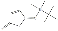 (R)-4-TERT-BUTYLDIMETHYLSILYLOXY-2-CYCLOPENTENONE 结构式