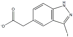 3-IODOINDAZOLE-5-METHYL CARBOXYLATE 结构式