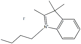 2,3,3-TRIMETHYL-1-N-BUTYLINDOLIUM IODIDE 结构式