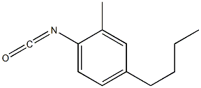 4-N-BUTYL-2-METHYLPHENYL ISOCYANATE 结构式